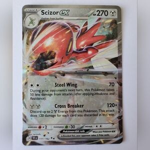Scizor ex 111/162 | Temporal Forces | Holo Double Rare | NM | Pokemon TCG Card